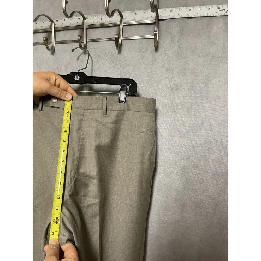 Bernard Zins Pants Men‎ 34X30 Beige France Cloud Wool Academia Designer Luxury